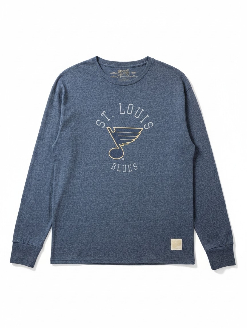 The Original Retro Brand St. Louis Blues Heathered Long Sleeve Tee